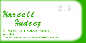 marcell hudecz business card